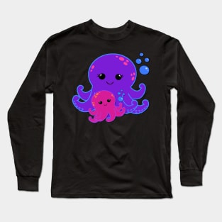 Mom and baby Octopus Long Sleeve T-Shirt